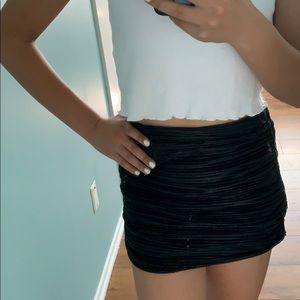 black tube skirt